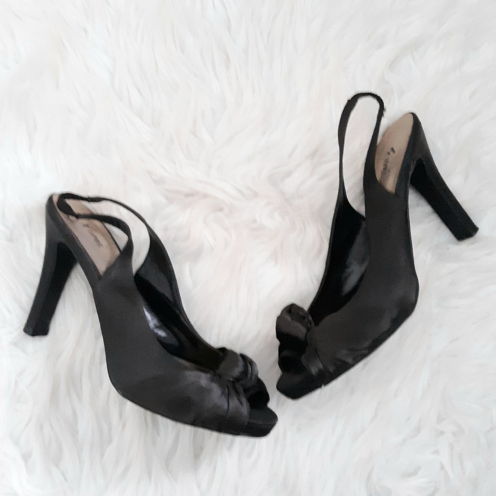 4/$20 Fioni Slingback Satin Heels 7